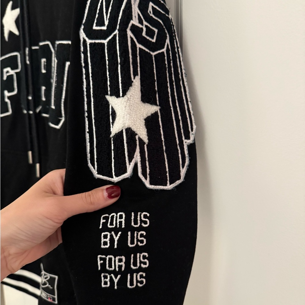 Fubu Black Sweater With Bold White Graphics View 3